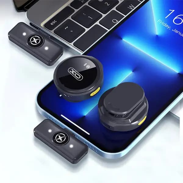 میکروفون یقه ای بی سیم با نویز کنسلینگ ایکس او مدل XO MC12 — تصویر ۵