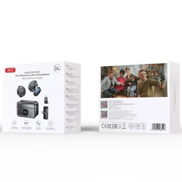 میکروفون یقه ای بی سیم با نویز کنسلینگ ایکس او مدل XO MC12 — تصویر ۷
