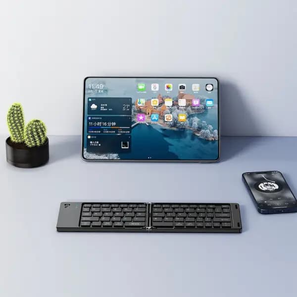 کیبورد بی سیم تاشو ایکس او مدل XO KB11 Wireless Folding Keyboard English — تصویر ۵