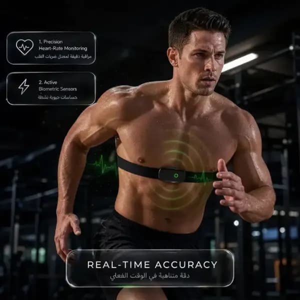 بند سینه پایش ضربان قلب گرین لاین مدل Green Lion Cardio Band Chest Strap — تصویر ۶
