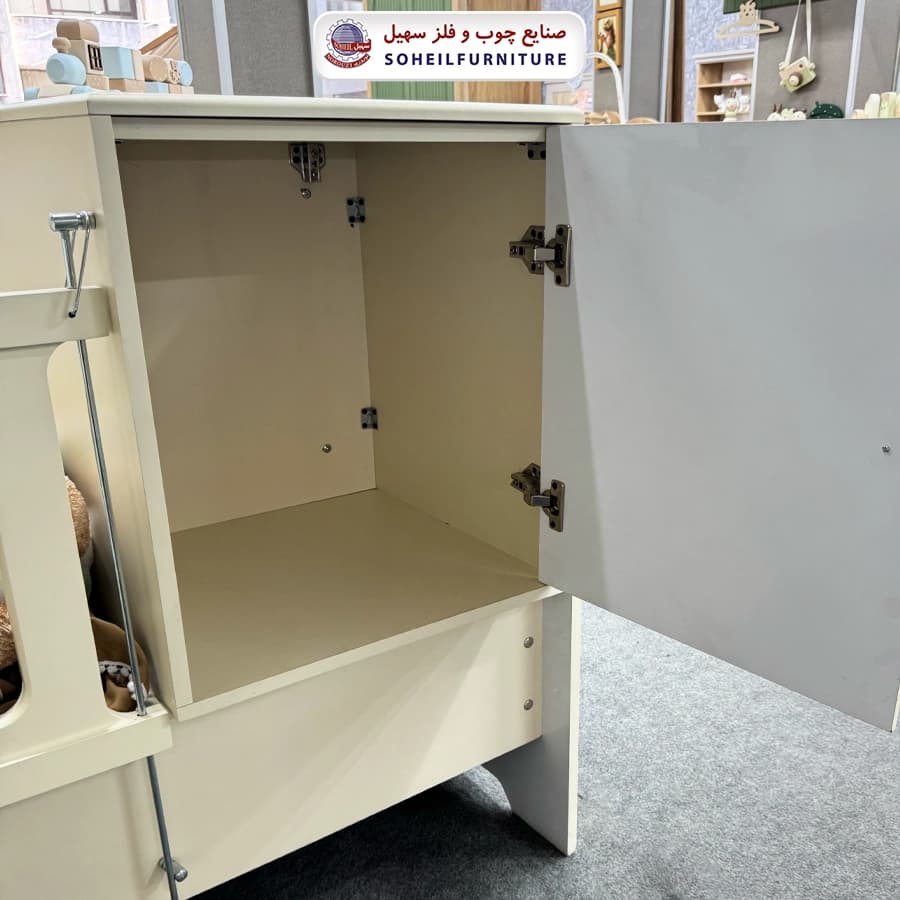 تخت دومنظوره نوزاد پیناد حصیری (قابل تبدیل به نوجوان) — تصویر ۴