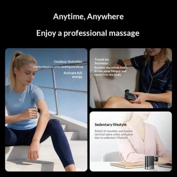 ماساژور تفنگی قابل حمل یسیدو مدل Yesido MG61 Mini Portable Massage Gun — تصویر ۶