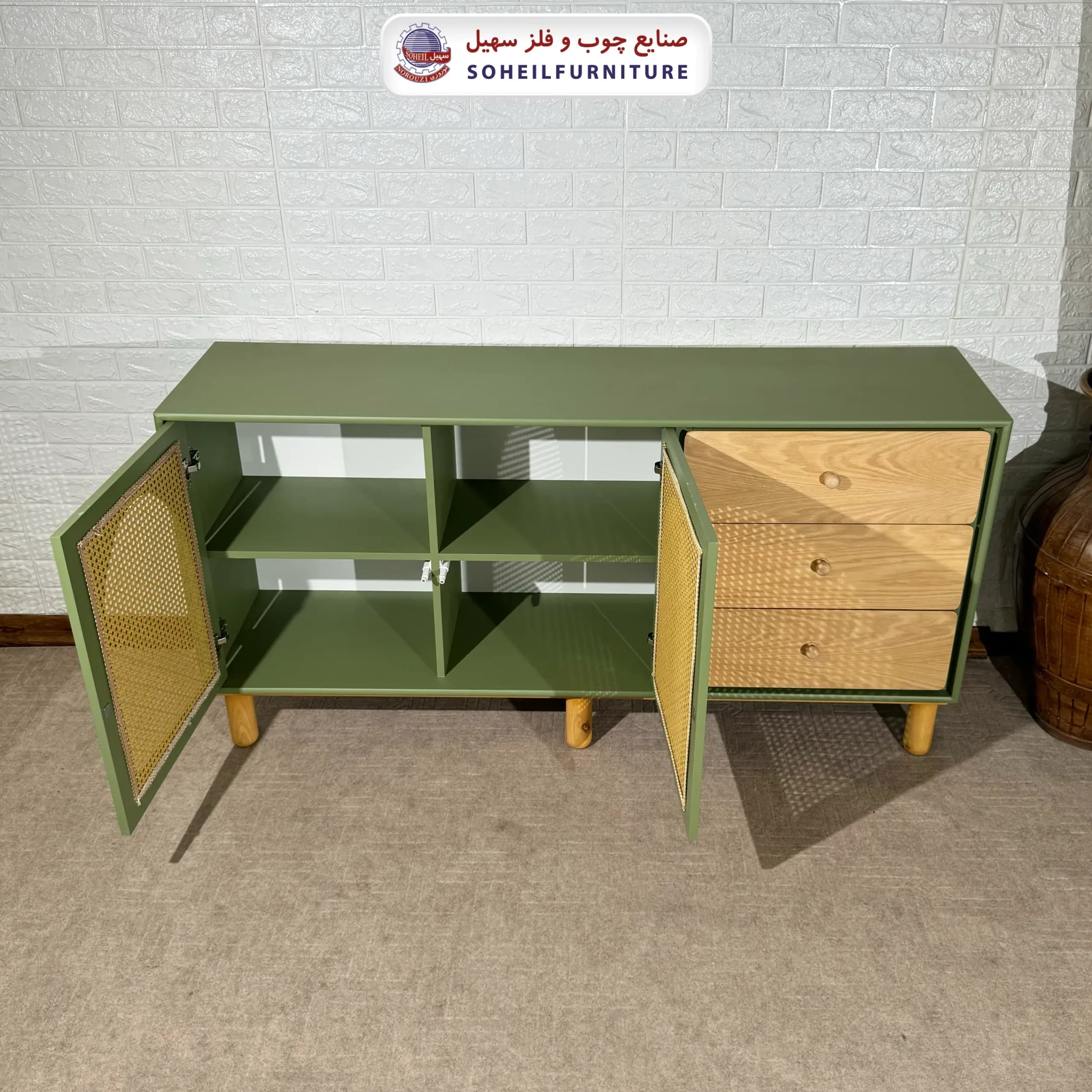 آینه کنسول حصیری مدل 146 سهیل — تصویر ۴