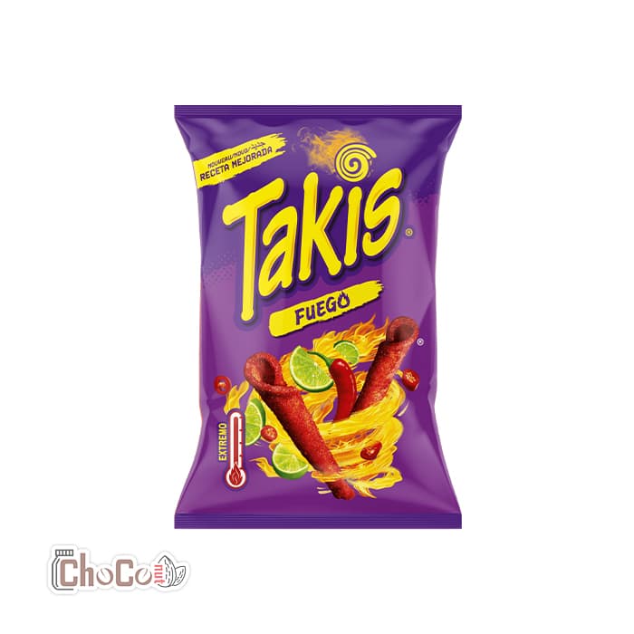 چیپس تاکیز (تاکیس) فوئگو لیمو و تند | Takis fuego — تصویر ۲