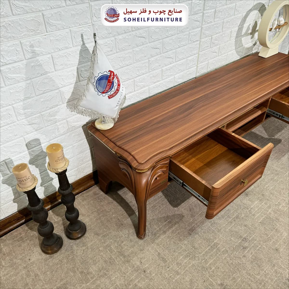 میز تلویزیون 0086 سهیل (روکش وکیوم) — تصویر ۵