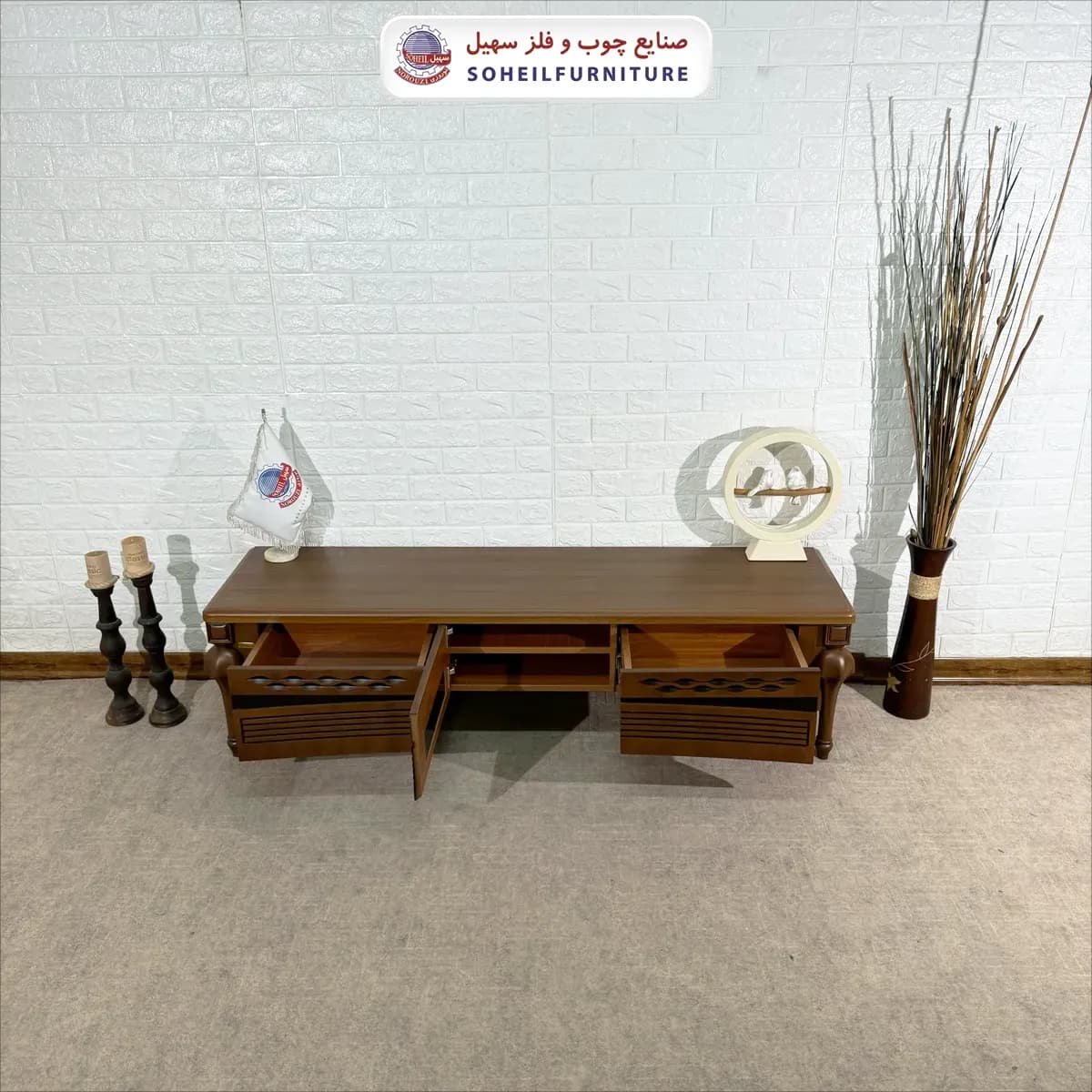 میز تلویزیون 0081 سهیل (روکش ضد آب و ضد خش وکیوم) — تصویر ۴