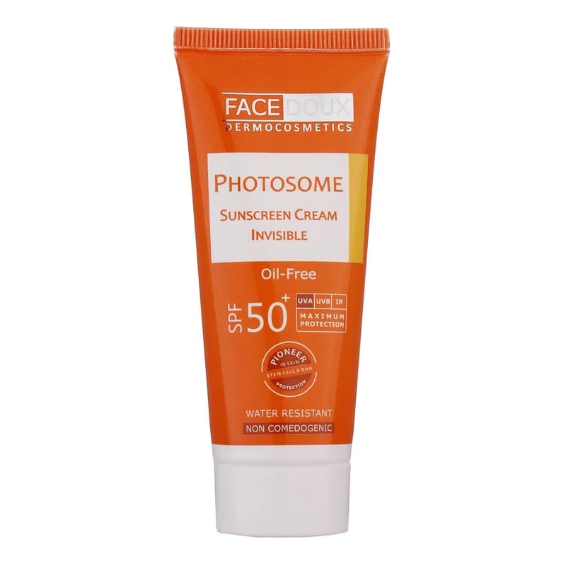 ضدآفتاب فاقد چربی فیس دوکس SPF 50 حجم 40 میلیلیتر بی رنگ | مناسب پوست چرب و مختلط SPF محافظتی بالا