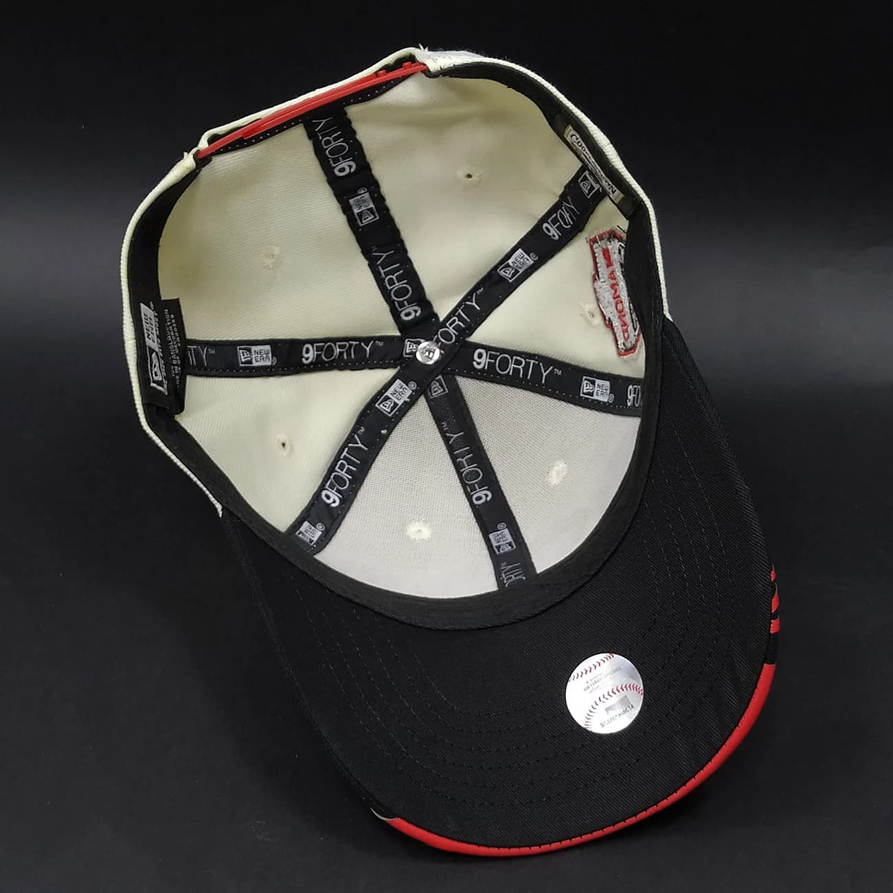 کلاه بیسبالی کتان Arizona Diamondbacks Chrome Hearts | کپ نقاب آتشی با استایل لوکس خیابانی — تصویر ۵