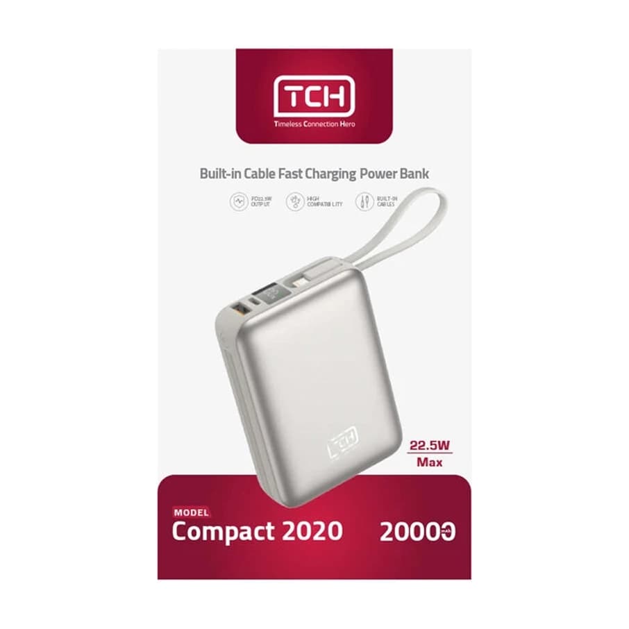 پاوربانک تی سی اچ مدل COMPACT 2020 ظرفیت 20000 میلی آمپر — تصویر ۶