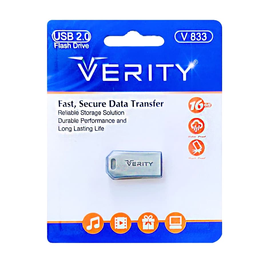 فلش مموری وریتی مدل V833 ظرفیت 16 گیگابایت USB 2.0 — تصویر ۲