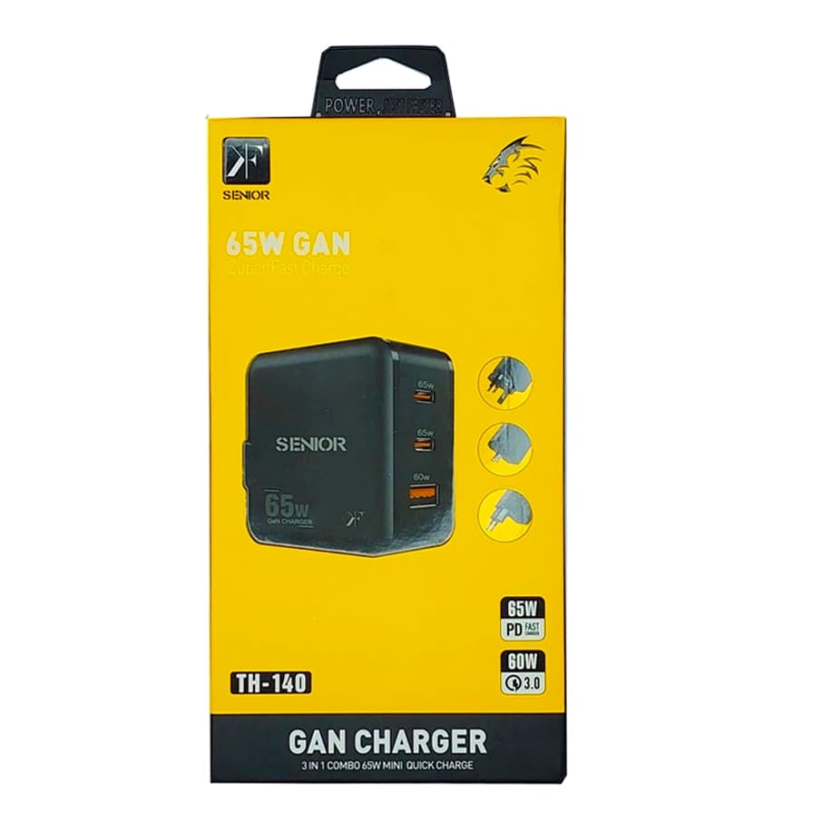 آداپتور شارژر 65 وات کی اف سنیور مدل KF Senior TH-140 — تصویر ۴