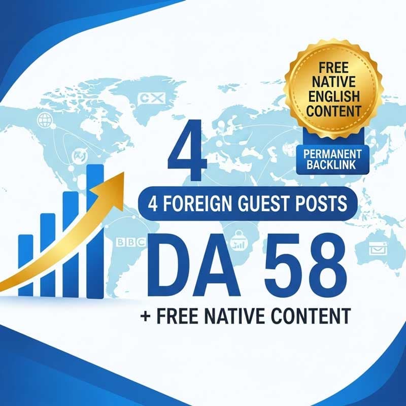 4 رپورتاژ آگهی سایت خارجی با DA 58 + محتوا رایگان