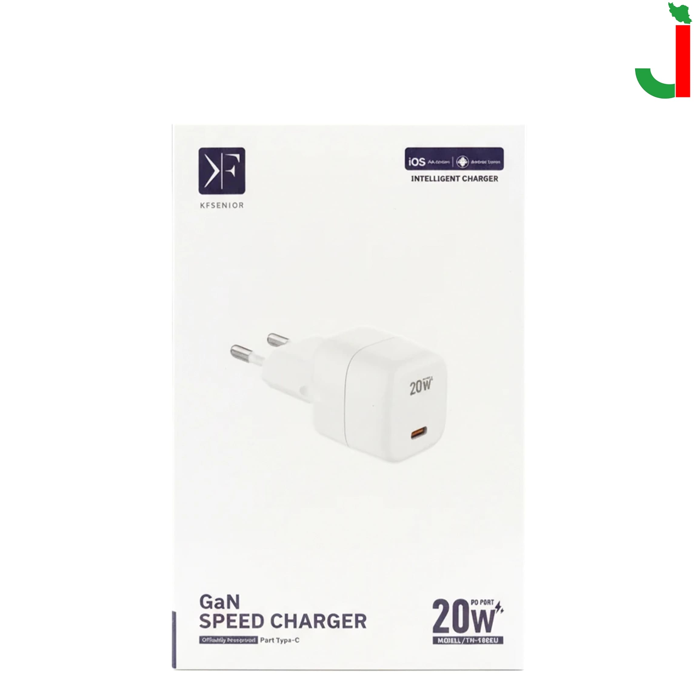 آداپتور شارژر 20 وات KF مدل TH-190EU — تصویر ۲