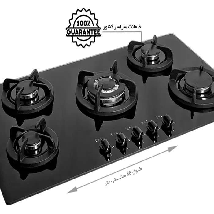 اجاق گاز صفحه ای شیشه ای اخوان مدل Gi 24 — تصویر ۲