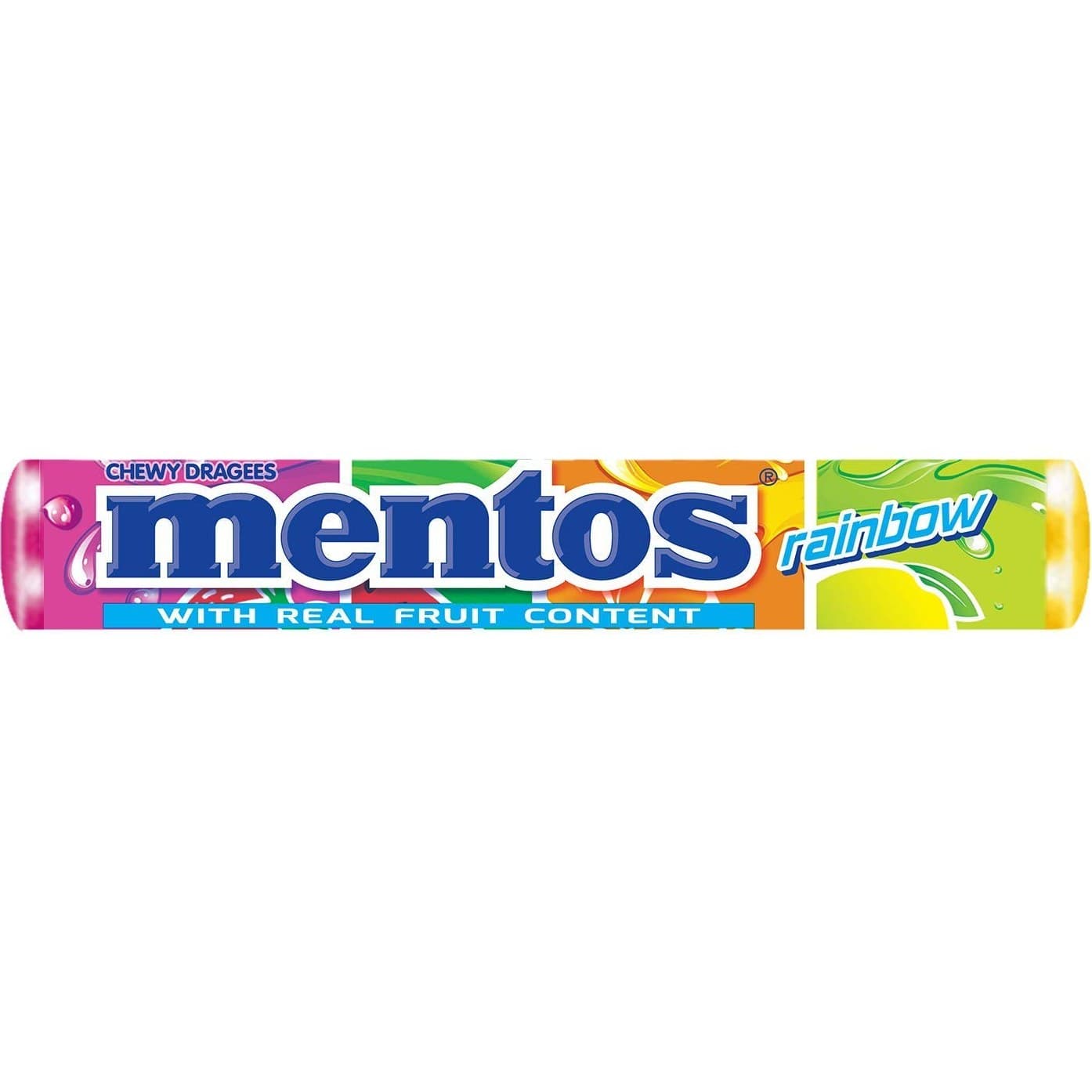 آبنبات جویدنی Mentos Rainbow وزن ۳۷.۵ گرم
