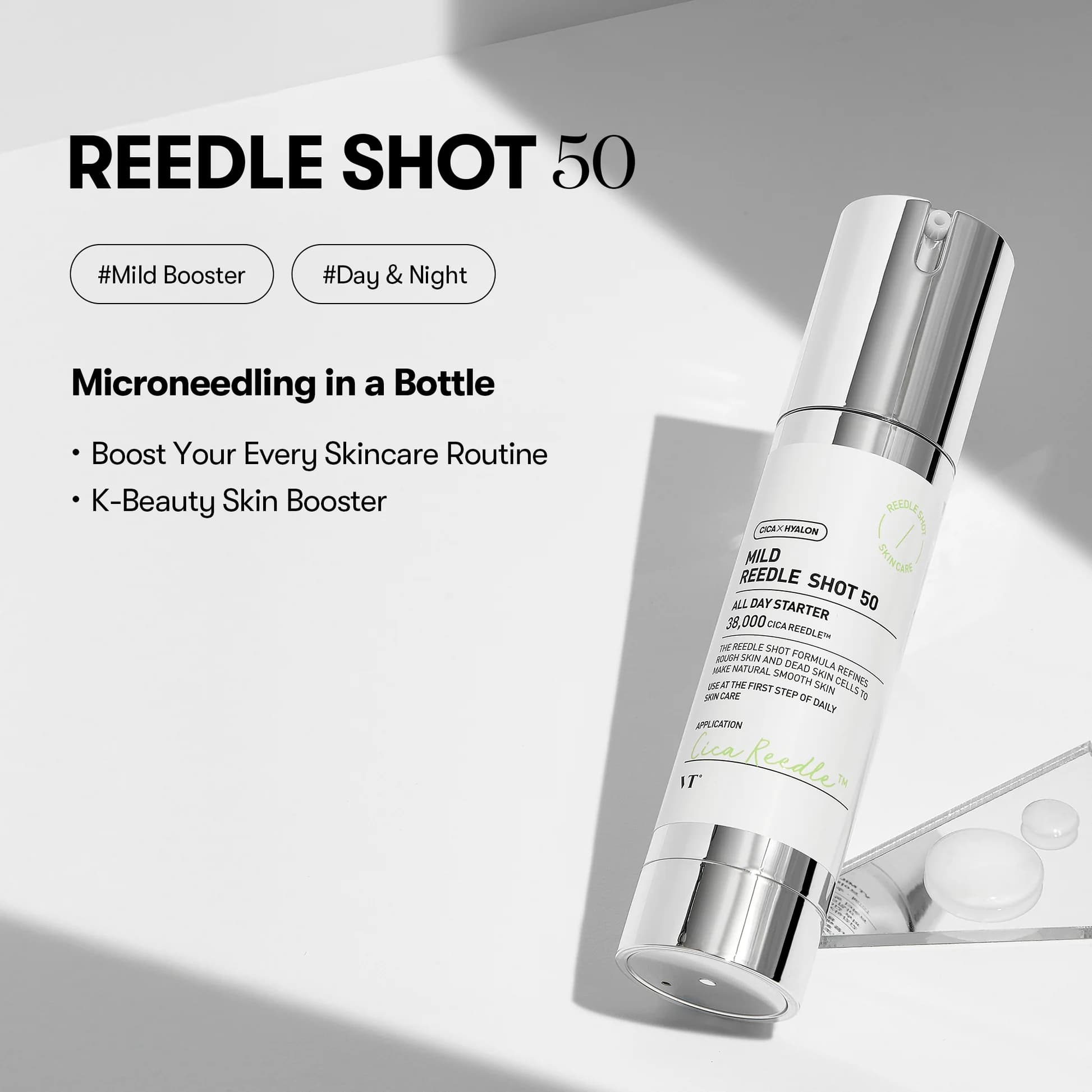 سرم ریدل شات 50 VT Cosmetics | بوستر پوست و میکرونیدلینگ در بطری — تصویر ۵