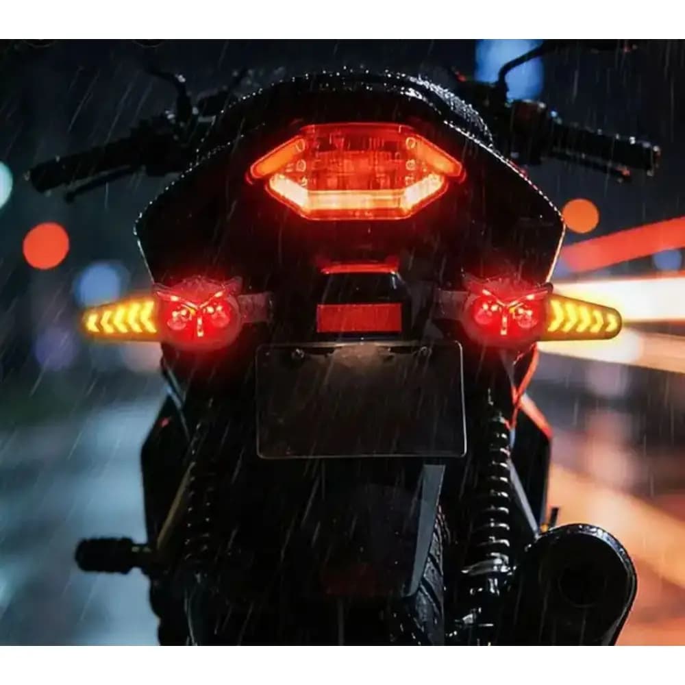 چراغ راهنما LED اسپرت طرح جغد بالدار (دو کاره: دیلایت + راهنما) — تصویر ۳