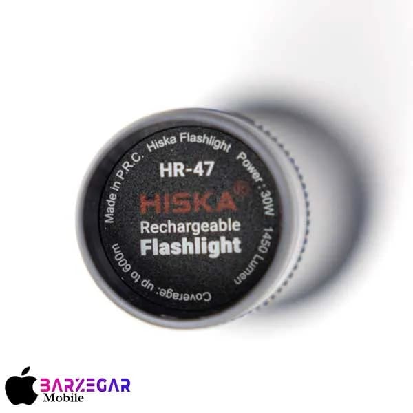 چراغ قوه دستی هیسکا مدل Hiska HR-47 با نور مهتابی — تصویر ۵
