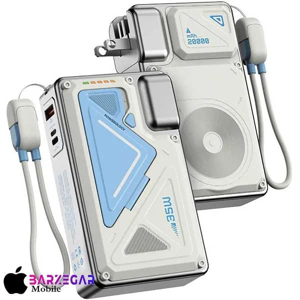 شارژر دیواری و پاوربانک وایرلس 35W پاورولوژی Powerology Wall Charger MagSafe PPBMH104 ظرفیت 20000mA/h — تصویر ۲