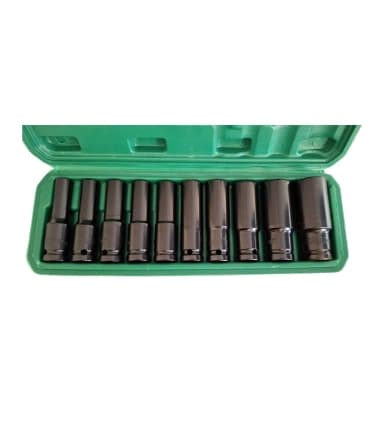 جعبه بکس بلند 10 پارچه فشارقوی درایو 1/2 تات تولز TAT TOOLS — تصویر ۲