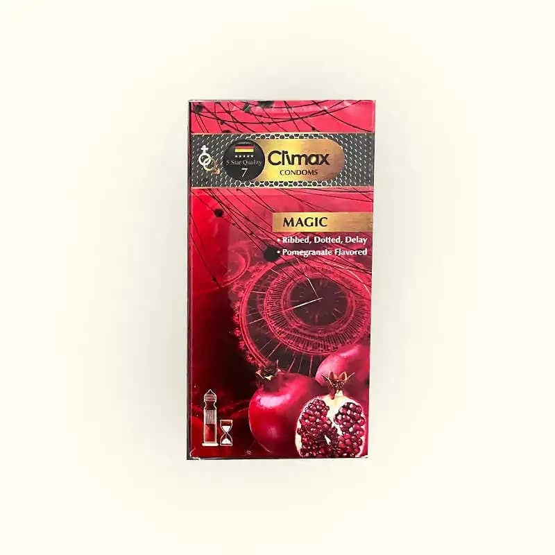 کاندوم تنگ کننده و تاخیری مدل Magic کلایمکس با رایحه ی انار - هیناکالا