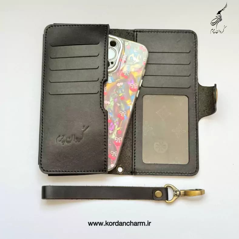 کیف پول چرم کیهان طرح ساده — تصویر ۳
