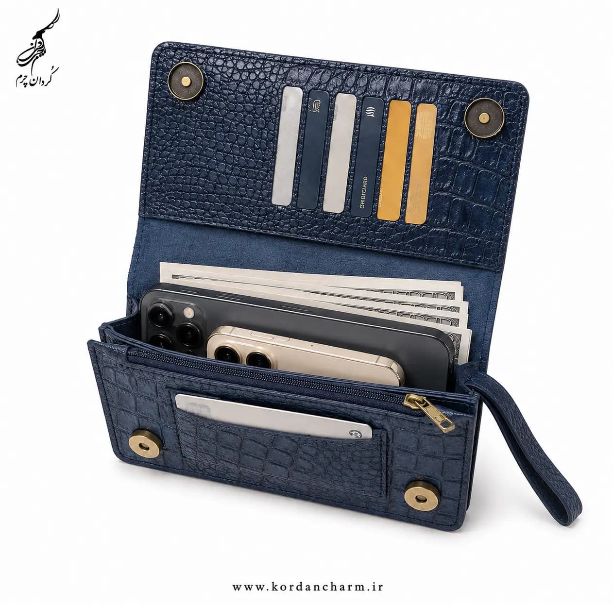 کیف دستی چرم پریما مدل آوید — تصویر ۶