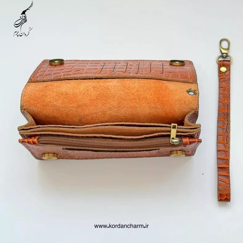 کیف دستی چرم پریما مدل آوید — تصویر ۵