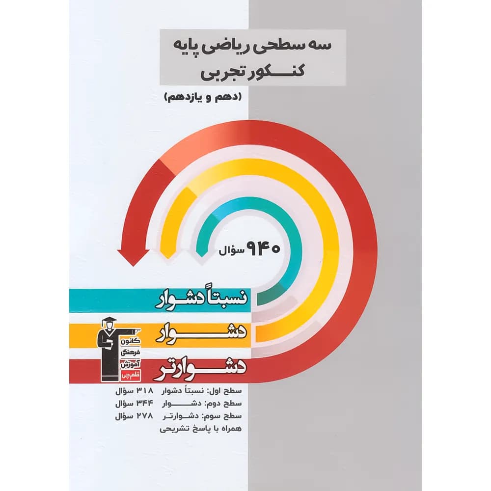 سه سطحی ریاضی پایه دهم و یازدهم تجربی قلم چی — تصویر ۲