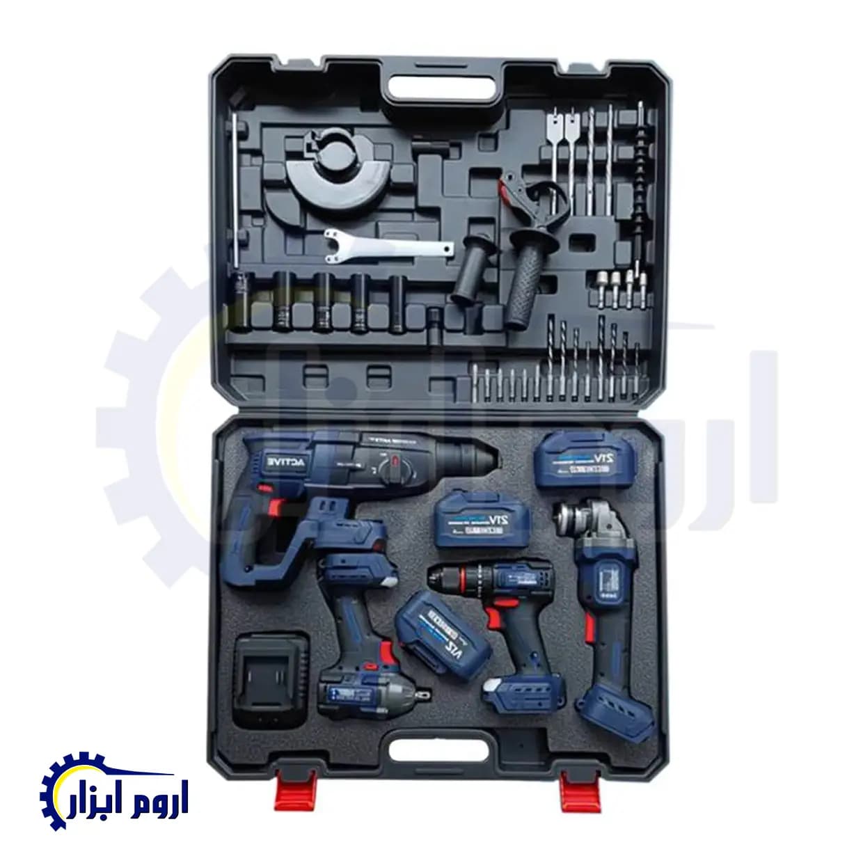 کیت چهار عددی شارژی براشلس اکتیو مدل AC-3224BL — تصویر ۲