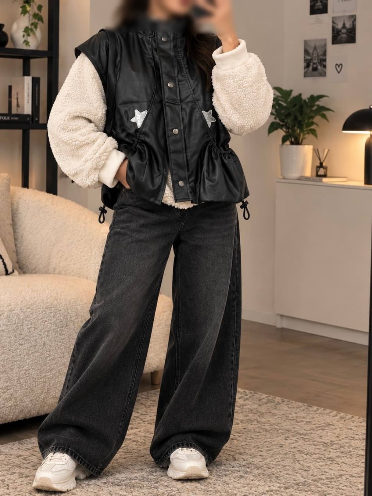وست STAR پایین گت چرم زنانه