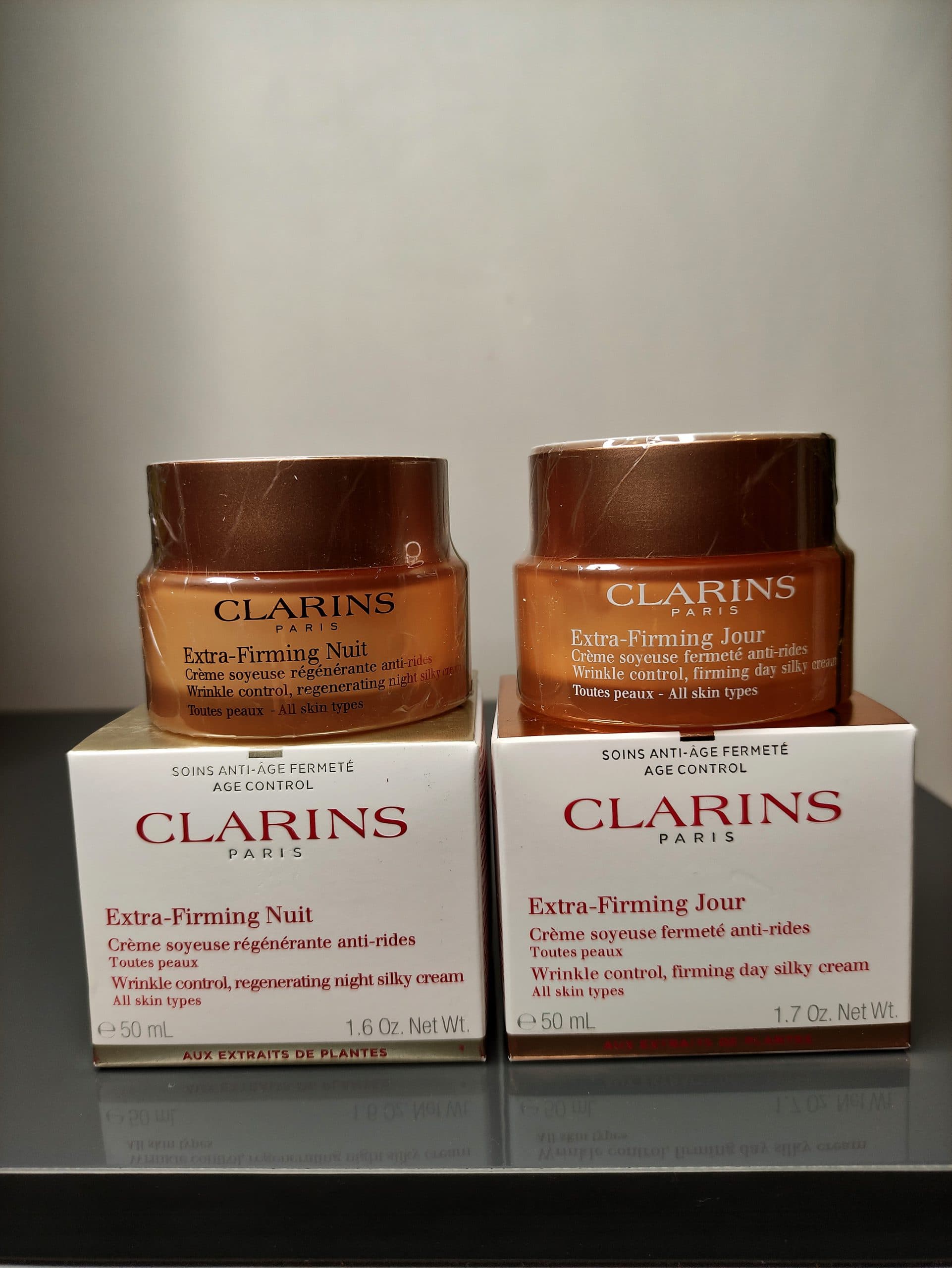 ست کرم شب و روز اکسترا فرمینگ کلارنس Clarins حجم 50 میلی لیتر 2 عدد / اقساطی
