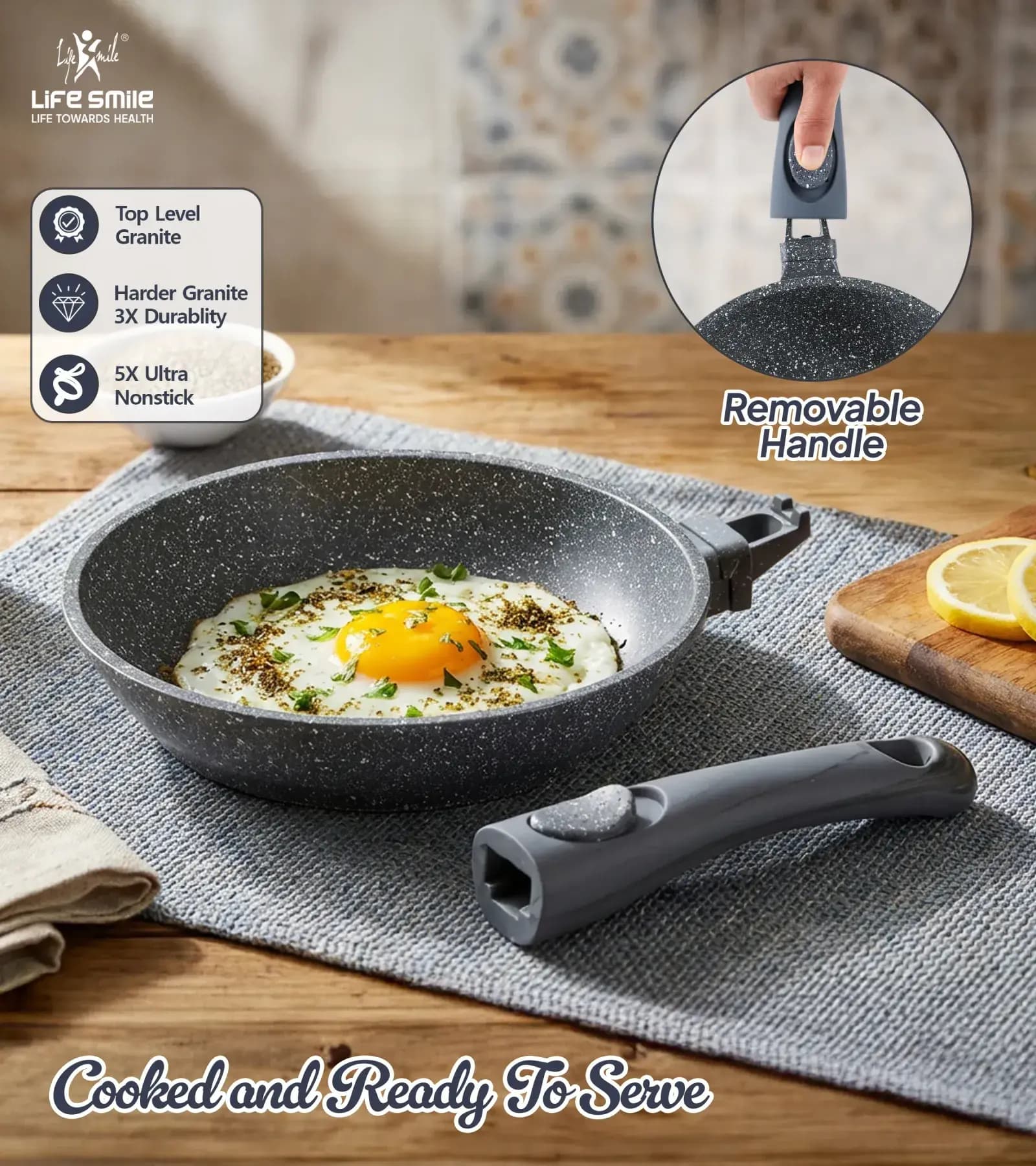سرویس قابلمه گرانیتی لایف اسمایل 24پارچه مدل LIFEP7S-24 (اصل) — تصویر ۶