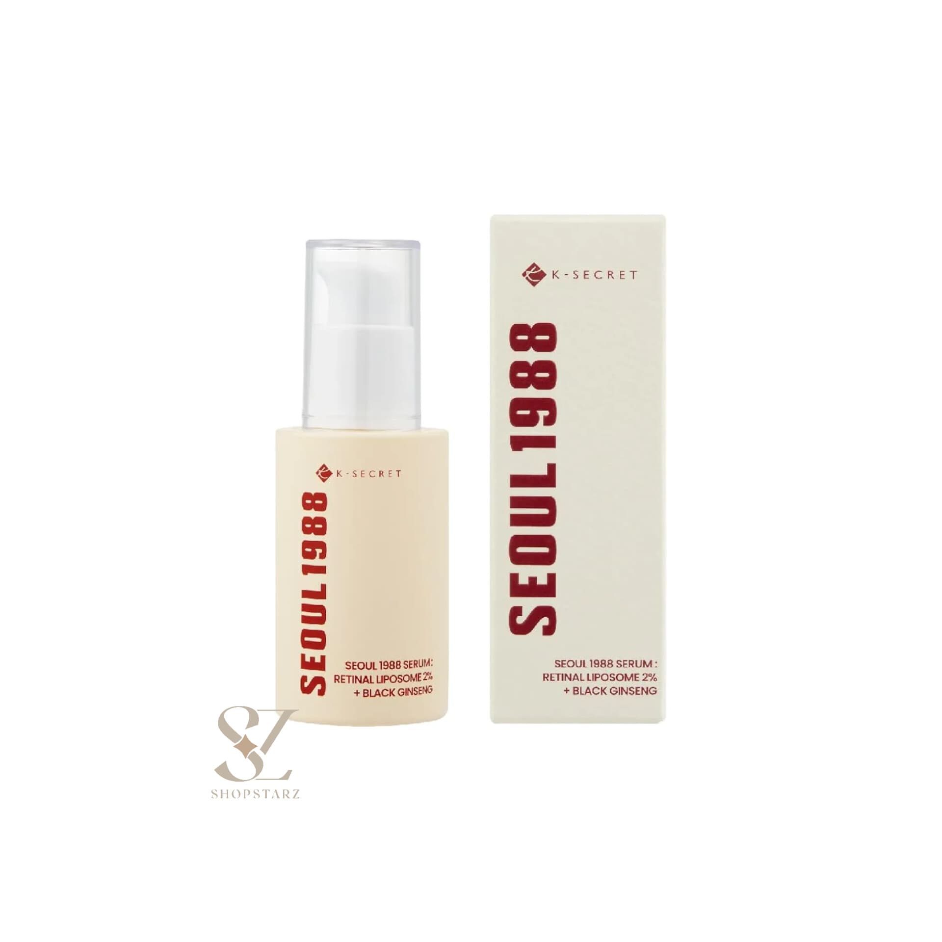 سرم رتینال ۲٪ لیپوزومی + جینسنگ سیاه کیسکرت | K-Secret Seoul1988 Seaum Retinal Liposome 2% + Black Ginseng