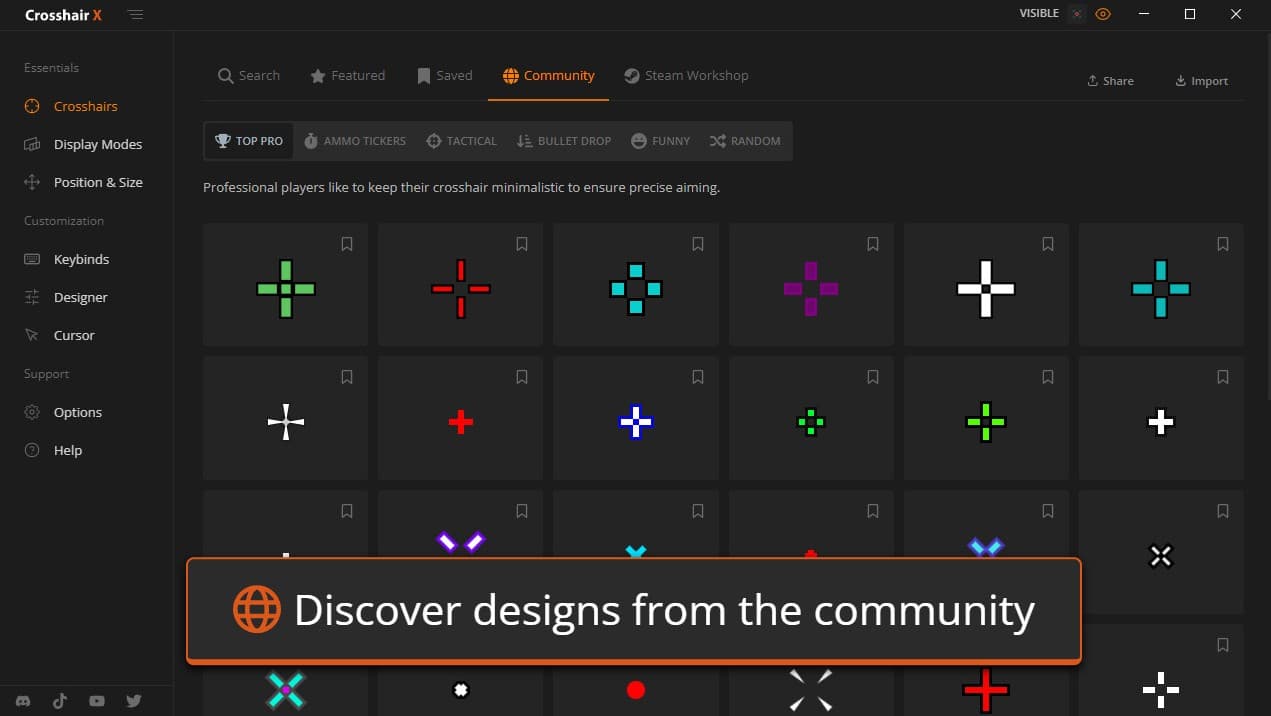 نرم افزار Crosshair X برای کامپیوتر — تصویر ۳