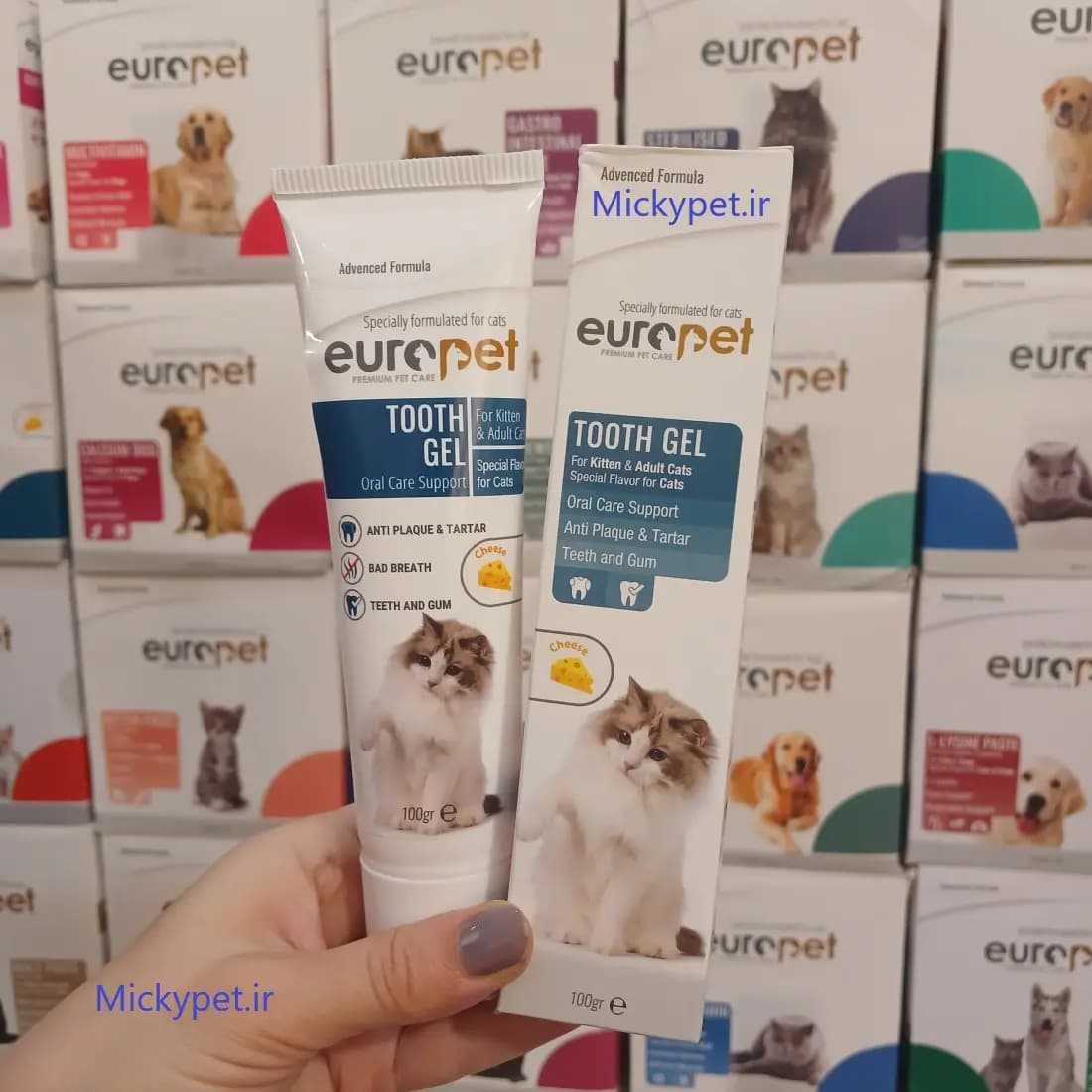 ژل دندان مخصوص گربه یوروپت ۱۰۰ گرم — تصویر ۲