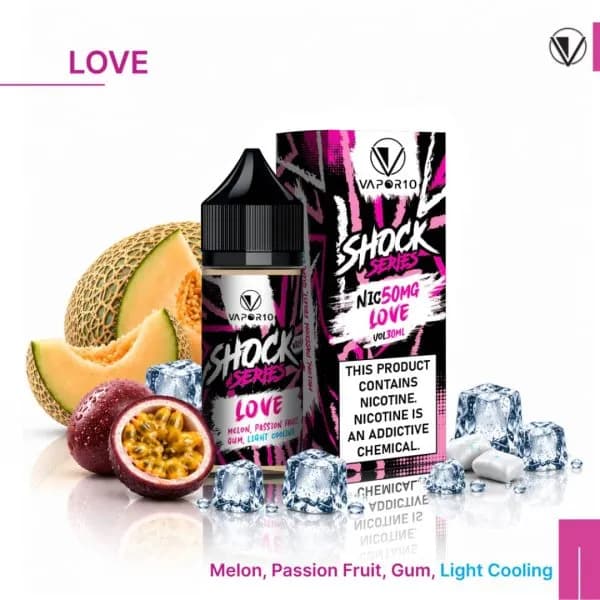 سالت نیکوتین لاو کمپانی ویپور 10 سری شوک | VAPOR 10 Nicotin Salt Love