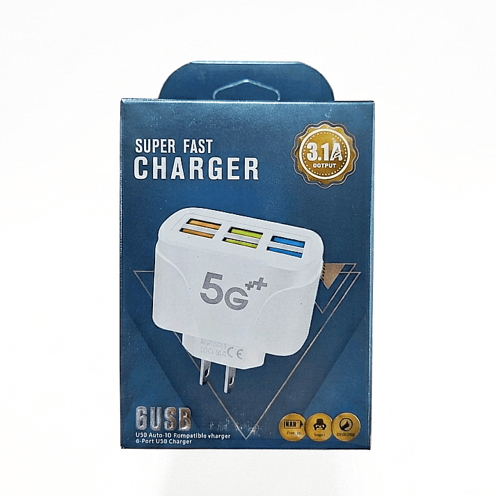 هاب شارژر ۶ پورت USB مدل Xcharge (توان ۱۵.۵ وات)