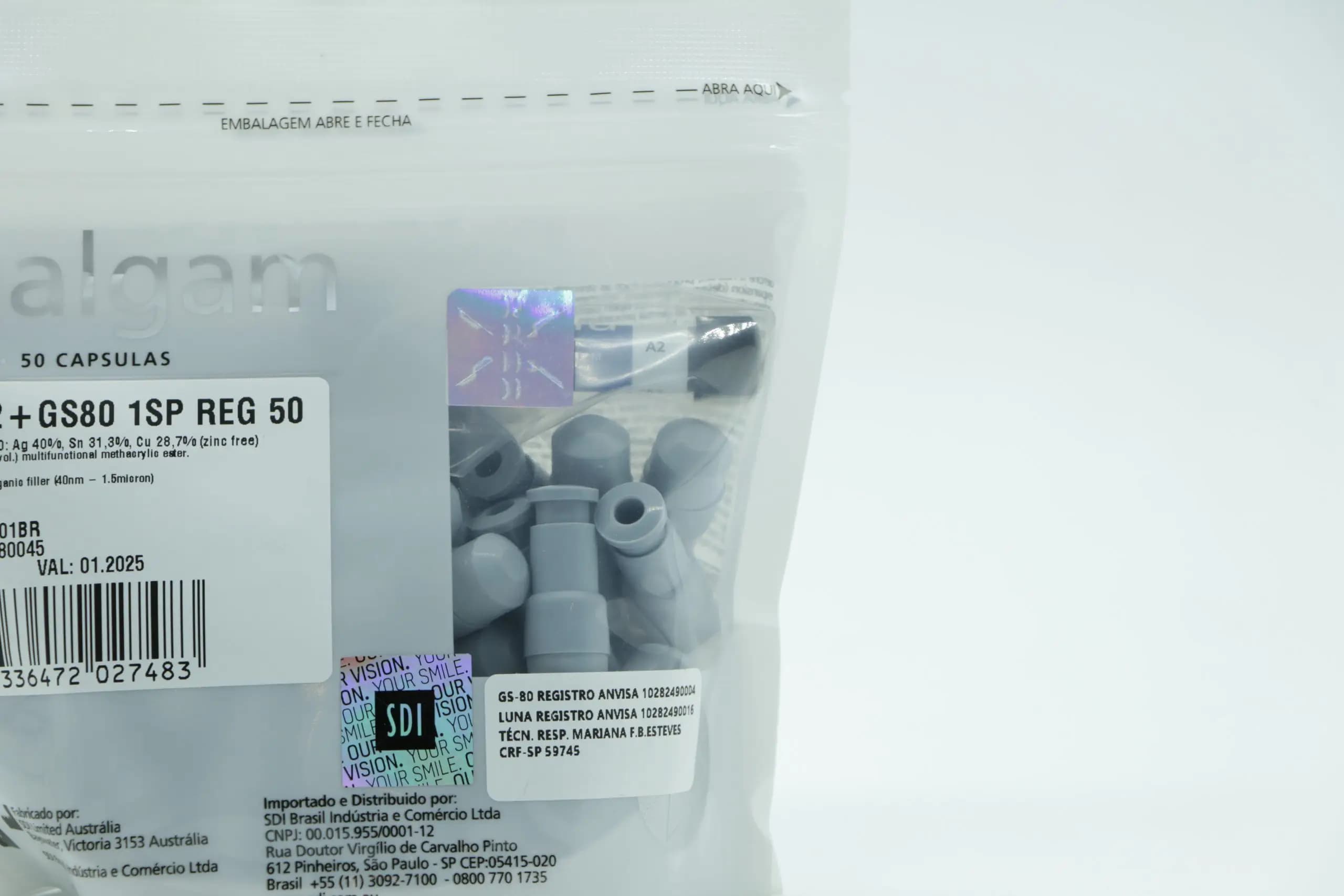 آمالکپ50عددی کپسولی اس دی آی AMALGAM SDI GS-80 — تصویر ۲