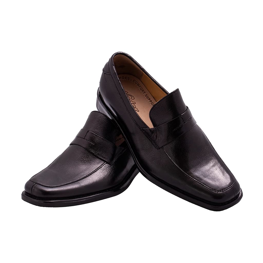 کفش مردانه چرم نادر مدل کلاسیک گلدار (تسمهدار) | چرم رودکی — تصویر ۴