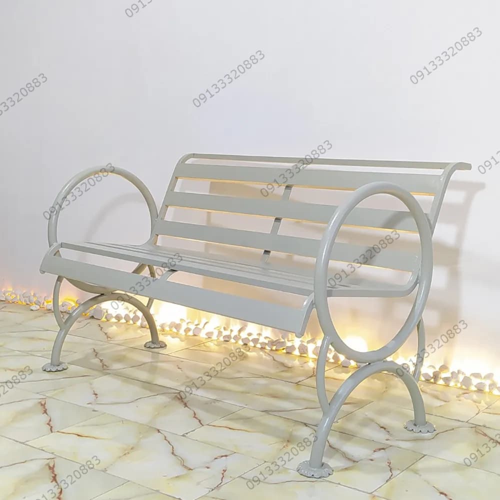 نیمکت پارکی کد N1 - گروه تولیدی ساختارک — تصویر ۲