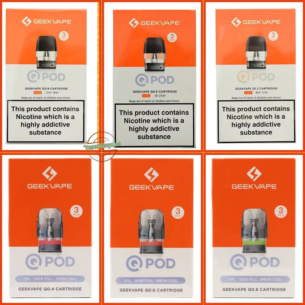 کارتریج گیک ویپ کیو ۰.۸ اهم ۳ میلی لیتر (تکی) – Geekvape Q Cartridge 0.8Ω — تصویر ۷