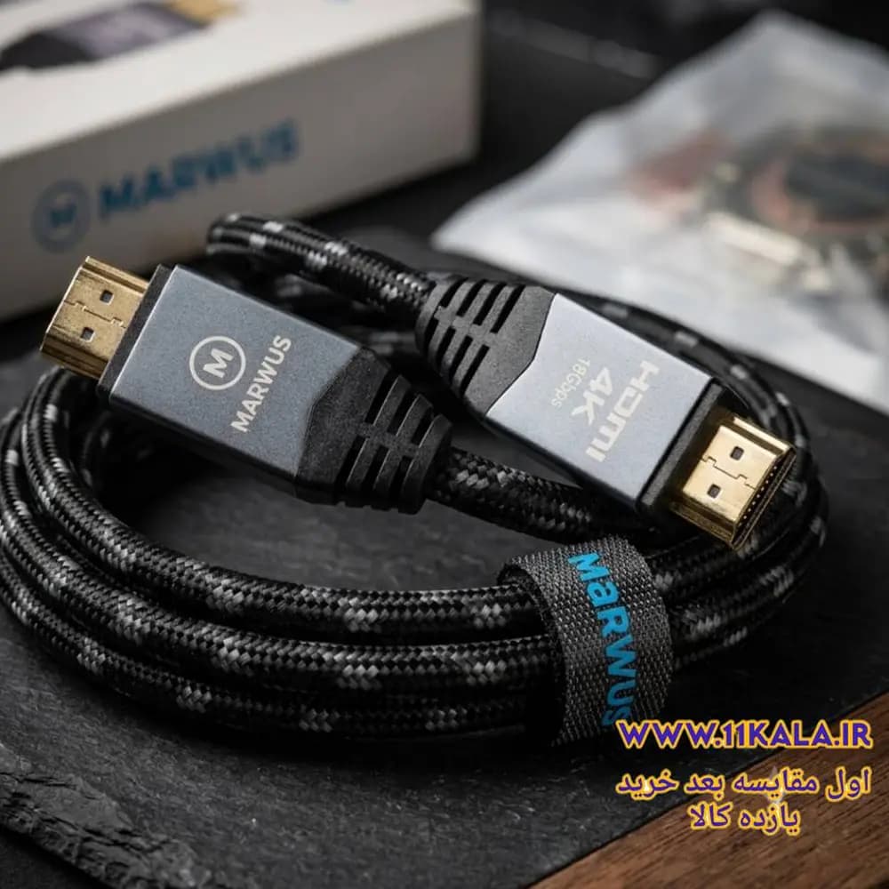 کابل HDMI مارووس (MARWUS) مدل H223-4K طول 1.5 متر — تصویر ۶
