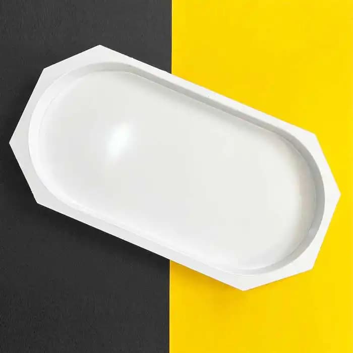 قالب ABS چوب و رزین مدل بیضی ابعاد 50*100 عمق 5 سانتیمتر مناسب میز