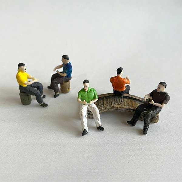 ماکت آدمک مینیاتوری (پرسوناژ) 3 سانتیمتر بسته 5 عددی کد 9