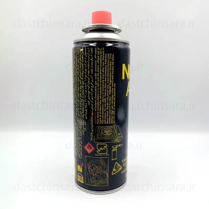 کپسول گاز نورآرا مخصوص اجاق گاز سفری و فندک صنعتی — تصویر ۲