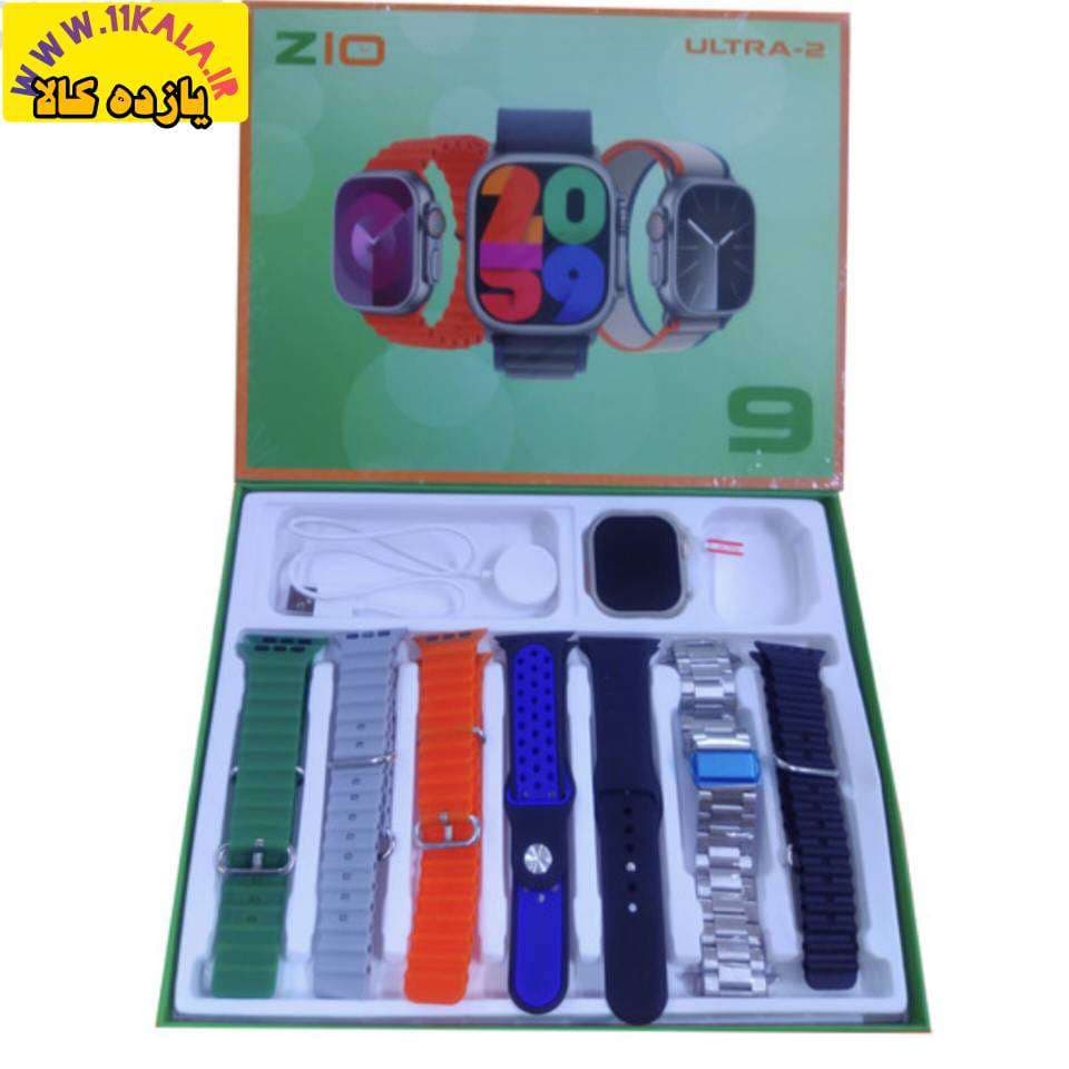ساعت هوشمند z10 ultra2 همراه با 7 بند و یک بند فلزی — تصویر ۲