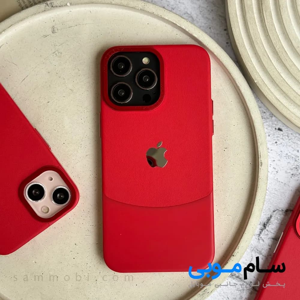قاب Leather Metal قرمز آیفون(کدC1706)؛ (قیمت به روز 1405 ) — تصویر ۲