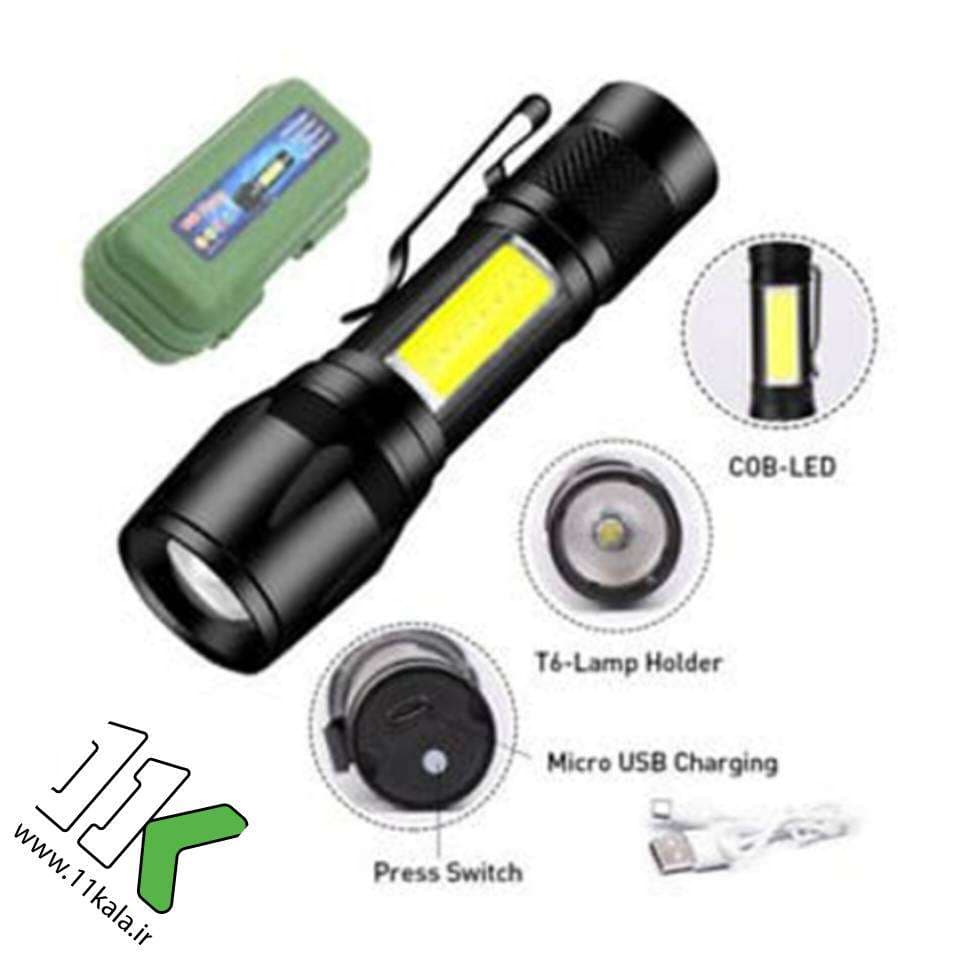 چراغ قوه پلیس USB Charging — تصویر ۴