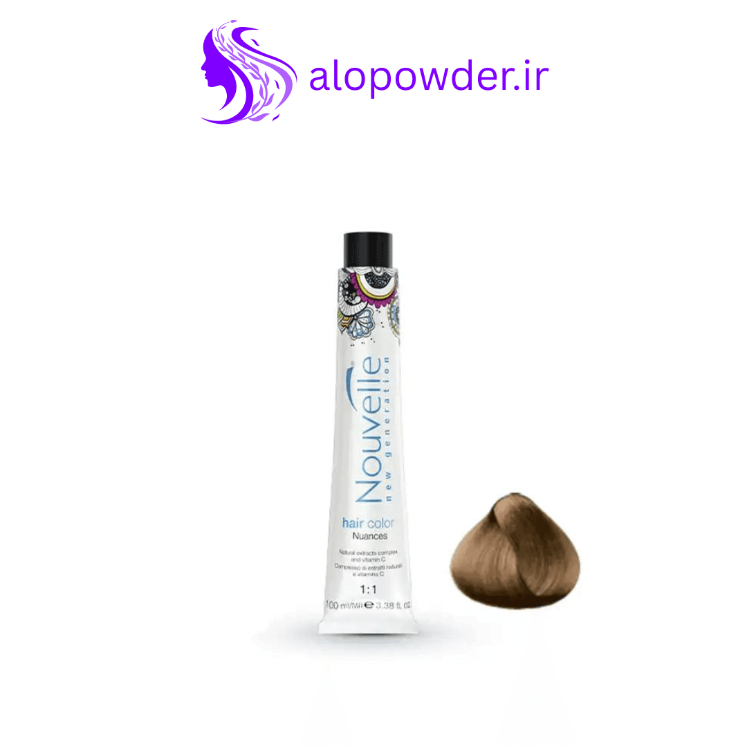 رنگ مو بلوند مسی غلیظ نوول Nouvelle شماره 7.44 حجم 100ml — تصویر ۳